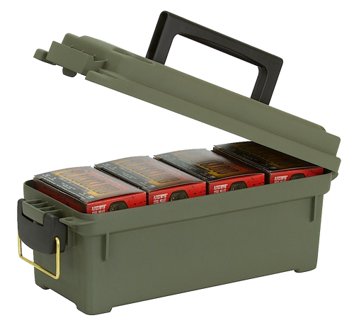 Plano 121202 Shell Box  4Boxes OD Green Plastic
