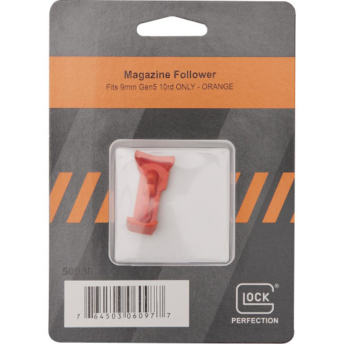 Glock Factory Magazine Follower 9mm Luger Follower Orange Pkg