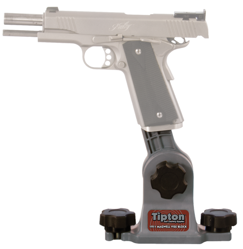 Tipton 558080 1911 Mag Well Vise Block Gun Vise Handgun Firearm Gray/Red Polymer