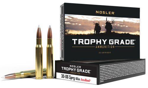 Nosler 60057 Trophy Grade  30-06Springfield 165gr Nosler AccuBond 20 Per Box/10 Case