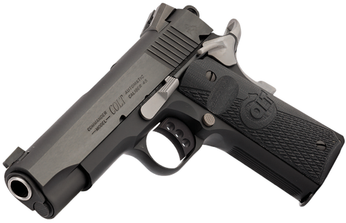 Colt Mfg O4840NC Night Commander  45 ACP 8+1 4.25" Blued Steel Barrel, Cerakote Serrated Aluminum Slide, Blued Cerakote Aluminum Frame w/Beavertail, Black G10 Grip