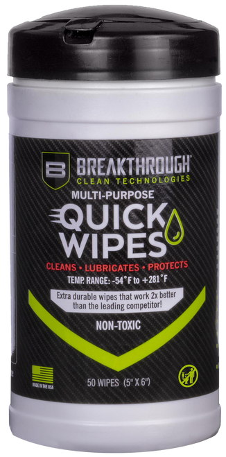 Breakthrough Clean BTCLPQW50 Quick Wipes  5" x 6"  50 Count