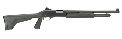 Stevens 19495 320 Security Full Size 12 Gauge Pump 3" 5+1 18.50" Matte Black Carbon Steel Barrel, Matte Black Aluminum Receiver, Fixed w/Pistol Grip Matte Black Synthetic Stock, Ambidextrous