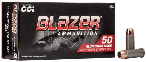 CCI 3556 Blazer Handgun 44S&W Spl 200gr Jacketed Hollow Point 50 Per Box/20 Case