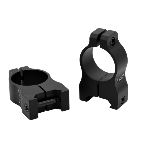 Warne V402M Scope Rings Vapor Matte Black 1" High 0 MOA