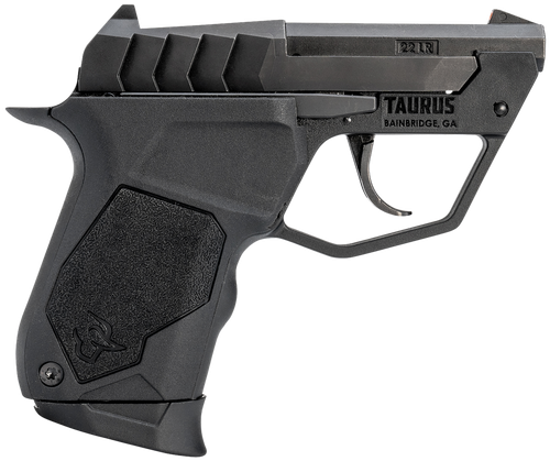 Taurus 1-22TUC131 22TUC  Micro-Compact Frame 22 LR 9+1 2.50" Matte Black Steel Tip-Up Barrel, Matte Black Serrated Stainless Steel Slide, Black Polymer Frame, Black Polymer Grip