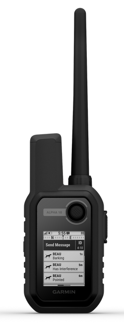 Garmin 0100229050 Alpha 10 Dog Tracker/Trainer 10 Handheld Internal Rechargeable Li-ion Battery Bluetooth/ANT+ GPS Yes