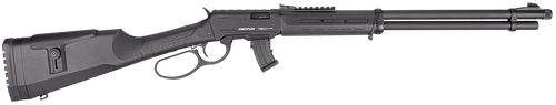 Derya Firearms TM22.LEVER.20 TM22 Lever 22 LR 10+1 20" Black Threaded Barrel, Black Anodized Picatinny Rail Receiver, Black AG w/Extensions Polymer Buttstock