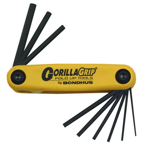 GORILLA GRIP SAE HEX WRENCH 9-PIECE SET (0.050''-3/16'')
