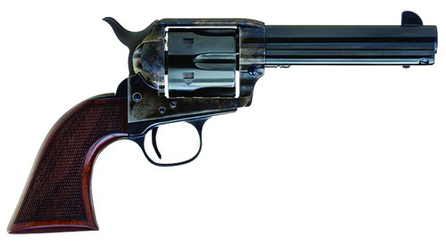 Cimarron AR410 Arizona Ranger  45 Colt (LC) 6 Shot, 4.75" Blue w/Engraved "Arizona Ranger" Steel Barrel, Blued Cylinder, Color Case Hardened Steel Frame, Checkered Walnut Grip, Exposed Hammer