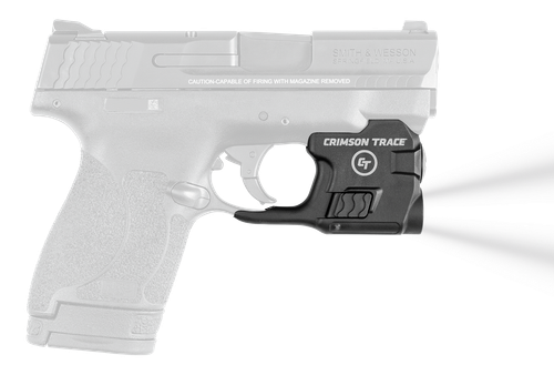 Crimson Trace 0182501 Lightguard  Polymer S&W M&P Shield/Shield Plus/M2.0 Shield, 110 Lumens White LED, Trigger Guard Mount