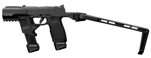 Tyrant CNC TDP365TWSBLK   Black Aluminum/Polymer Folding Fits Sig P365