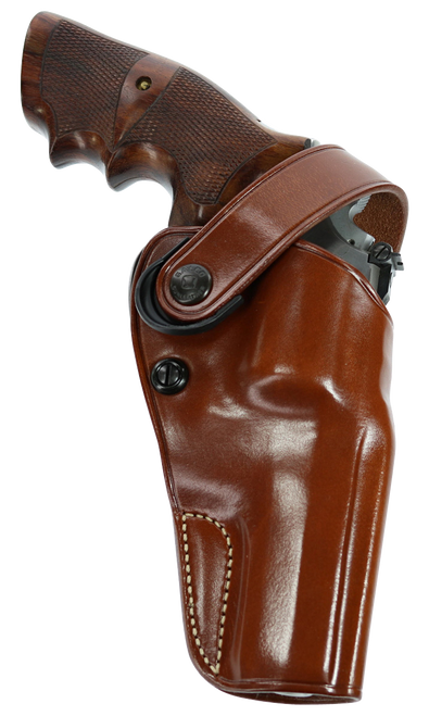 Galco DAO106 DAO  OWB Tan Leather Belt Slide Fits S&W L Frame Fits 6" Barrel Right Hand