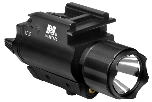 NcStar AQPFLS FlashLight & Red Laser  Black Anodized 200 Lumens White Cree LED