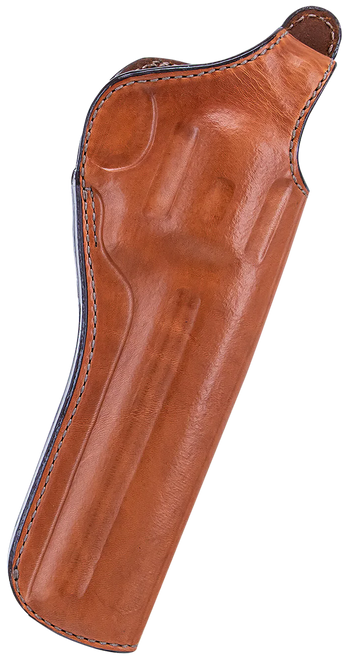 Bianchi 12688 111 Cyclone Belt Holster Size 09 OWB Open Bottom Style made of Leather with Tan Finish, Strongside/Crossdraw & Belt Loop Mount Type fits 8.3" Barrel Colt Anaconda for Right Hand