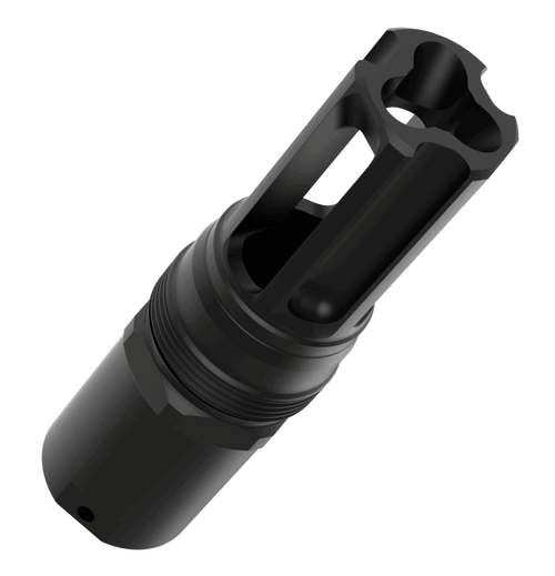 Liberty Precision Machine LPM-2007 Eclipse Pin & Weld Flash Hider Black Stainless Steel 1/2"x28 Threads 3.05"