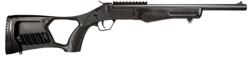 Rossi SSPS45-BK Tuffy Single Shot 45 Colt (LC)/410 Gauge (3" Chamber) 1rd 16.50", Black, Thumbhole Pistol Grip Stock with Shell Holder, Overmolded Grip, Front Iron Sight, Optics Mount