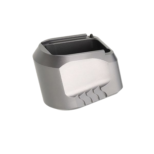 Tyrant CNC TDMPMAGEXFSGREY  Magazine Extension Fits S&W M&P 9/40 5rd Compatible w/ Full-Size M&P 1.0/2.0 frames Grey Aluminum