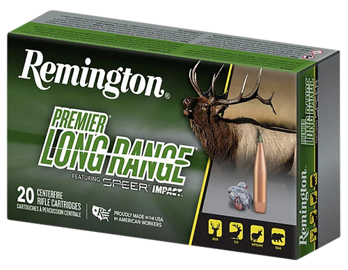 Remington Ammunition R21346 Premier Long Range 300WinMag 190gr Speer Impact 20 Per Box/10 Case