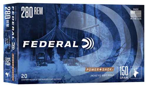 Federal 280B Power-Shok  280Rem 150gr Soft Point 20 Per Box/10 Case