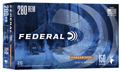 Federal 280B Power-Shok  280Rem 150gr Soft Point 20 Per Box/10 Case