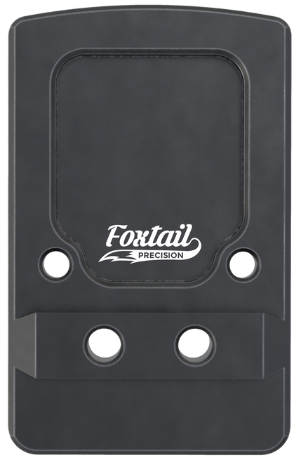 Foxtail Precision 100013 Rear Sight Dovetail Optic Adapter Plate for non MOS Glock  Black Anodized Glock Non MOS
