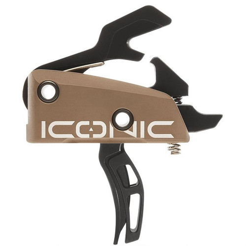 AR-15 ICONIC TRIGGER DROP-IN TWO STAGE 3LBS FDE