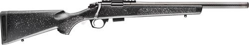 Bergara Rifles BMR006 BMR Carbon Fiber Full Size 17 HMR 5+1/10+1 20" Matte Blued Carbon Fiber/Steel Threaded Barrel & Drilled & Tapped Steel Receiver, Fixed Black/Gray Speckled Synthetic Stock