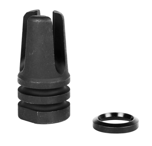 LBE Unlimited ARFH3PNG Three Prong Flash Hider Black 1215 Steel with 1/2"-28 tpi Threads for 5.56x45mm NATO AR-15