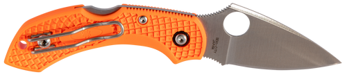 Spyderco C28POR2 Dragonfly 2  2.30" Folding Drop Point Plain VG-10 SS Blade Orange FRN Handle Includes Pocket Clip