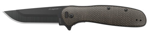 Outdoor Edge VX230DC Razor VX2  3" Folding Plain 420J2 SS Blade Brown/Burlap