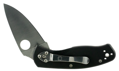 Spyderco C136GP Persistence  2.77" Folding Drop Point Plain 8Cr13MoV SS Blade Black G10 Handle Includes Pocket Clip