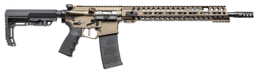 Patriot Ordnance Factory 00910 Renegade +  223 Rem,5.56x45mm NATO 16.50" 30+1 Burnt Bronze 6 Position MFT BMS Minimalist Stock