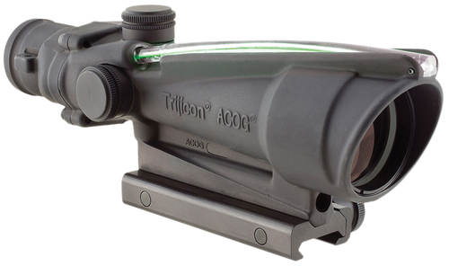 Trijicon 100144 ACOG  Black Hardcoat Anodized 3.5x35mm Illuminated Green Chevron .308/7.62 BDC Reticle
