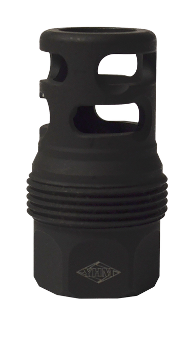 Yankee Hill 4445MB24B sRx Q.D. Muzzle Brake Short Black Phosphate Steel with 11/16"-24 tpi for sRx Adapters