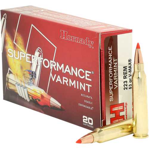 Hornady 8308 Superformance  223WSSM 55gr V-Max 20 Per Box/10 Case
