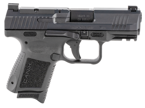 Canik HG5643N TP9 Elite Subcompact 9mm Luger 15+1/12+1, 3.60" Black Nitride Match Grade Barrel, Optic Ready/Serrated Steel Slide, Polymer Frame w/Picatinny Rail & Interchangeable Backstrap Grip