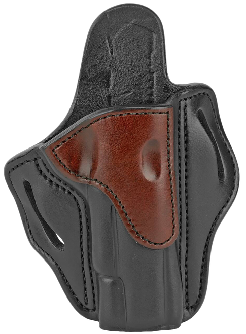 1791 Gunleather BH1BLBR BH1  OWB 01 Brown on Black Leather Belt Slide Fits 4-5" 1911