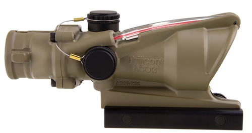 Trijicon 100310 ACOG  Flat Dark Earth 4x32mm Illuminated Red Chevron .223/5.56 BDC Reticle