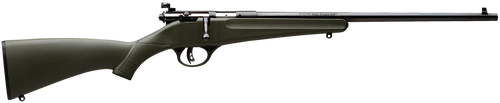 Savage Arms 13790 Rascal  Youth 22 LR 1rd 16.13" Matte Black Sporter Barrel, Matte Black Carbon Steel Receiver, Green Fixed Synthetic Stock, Right Hand