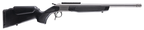 CVA CR4442S Scout Takedown 45-70 Gov 1rd 22" Stainless Fluted Threaded Barrel, Stainless Steel Receiver w/Picatinny Rail, Adj Comb & LOP Black Synthetic Stock