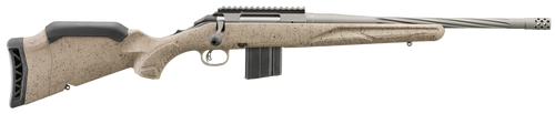 Ruger 46923 American II Ranch Full Size 350 Legend 5+1 16.10" Cobalt Cerakote Spiral Fluted Threaded Barrel & Alloy Steel Receiver w/Picatinny Rail, Flat Dark Earth Splatter Adj LOP Synthetic Stock