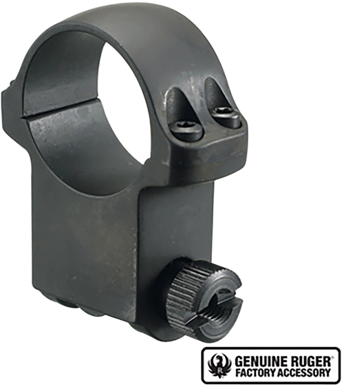 Ruger 90280 6BHM Scope Ring  Matte Black 1" Extra High