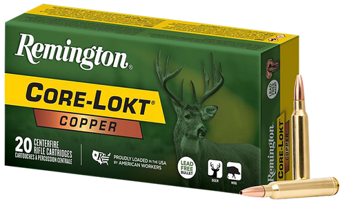 Remington Ammunition R27858 Core-Lokt Copper 300WinMag 180gr Copper Hollow Point 20 Per Box/10 Case