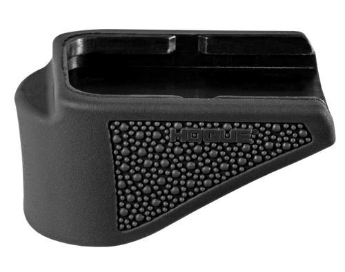 Hogue 18620  Extension Base Pad Fits Glock 26 Compatible w/ 10rd Magazine Black Overmolded Rubber