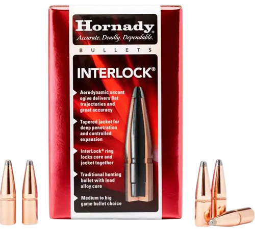 Hornady 3060 InterLock  30 Cal .308 170 gr Flat Point 100 Per Box/ 15 Case