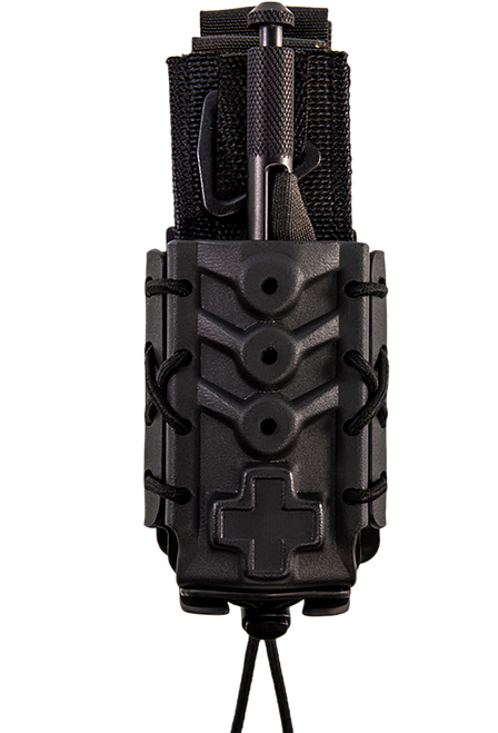 High Speed Gear 11TQK0BK Taco  Black Kydex, 2" Belt Clip/MOLLE U-Mount, Compatible w/ Most Tourniquets