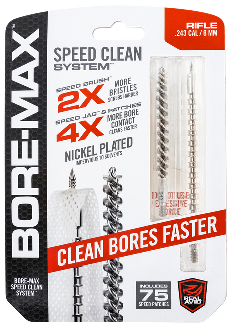 Real Avid AVBMSET243 Bore-Max Speed Clean Upgrade Set 243 Cal Rifle