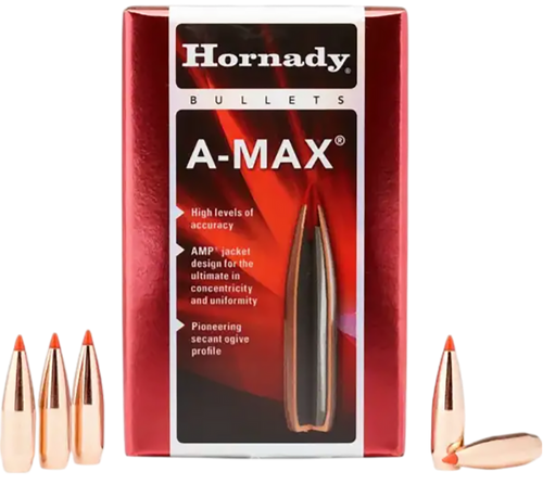 Hornady 30502 A-MAX  30 Cal .308 168 gr A Max 100 Per Box/ 15 Case