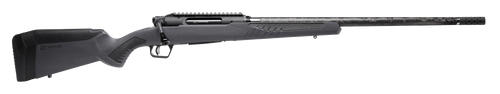 Savage Arms 57898 Impulse Mountain Hunter 270 Win 4+1 22" Carbon Fiber Threaded Barrel, Black Aluminum Receiver w/Picatinny Rail, Gray AccuStock Synthetic Stock, Ambidextrous